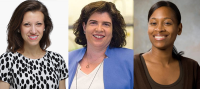 photos of three CUIMC faculty members who won awards at 2022 Columbia Commencement